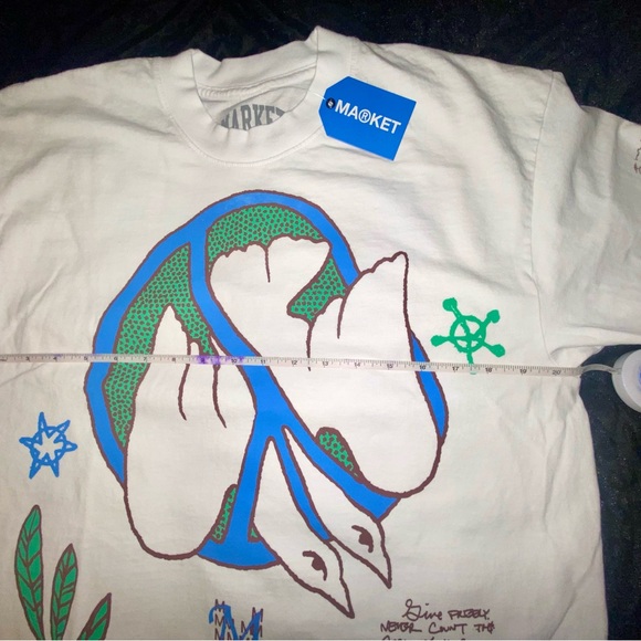 Arket Kids White Graphic T-Shirt - Picture 1 of 10